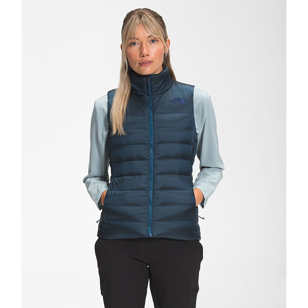 The North Face Vests Womens Australia - The North Face Aconcagua Blue (RTU-538794)